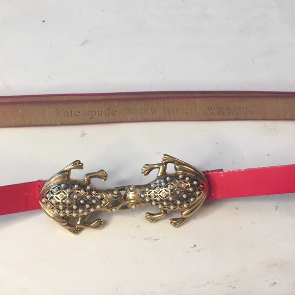 Kate Spade Pearl Encrusted Frog Belt - Picture 6 of 9